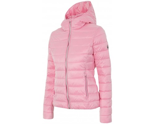 Жіноча куртка з капюшоном 4F рожева (H4L17-KUD003-827)