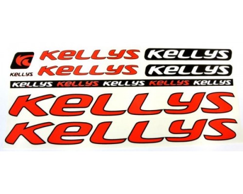 Наклейка Kellys на раму велосипеда, червоний (NAK029)