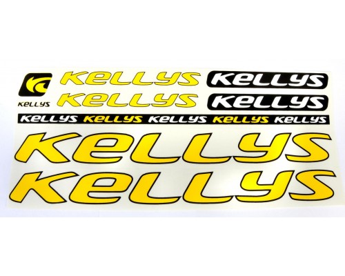 Наклейка Kellys на раму велосипеда, жовтий (NAK028)