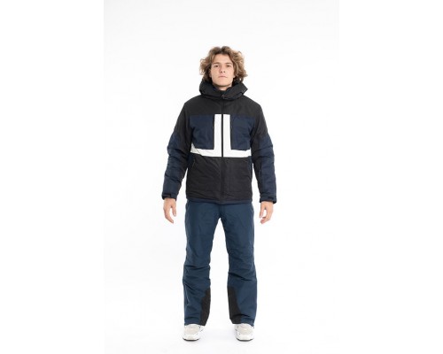 Куртка лыжная мужская Just Play чорний з білим (B1352-navy)