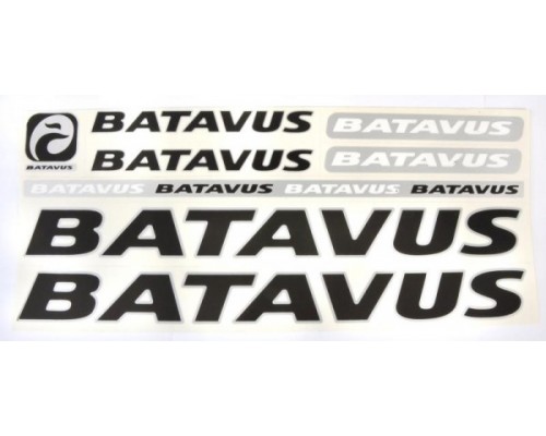 Наклейка Batavus на раму велосипеда, чорний (NAK038)