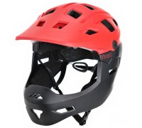 Шолом велосипедний ProX Cage, червоний / чорний