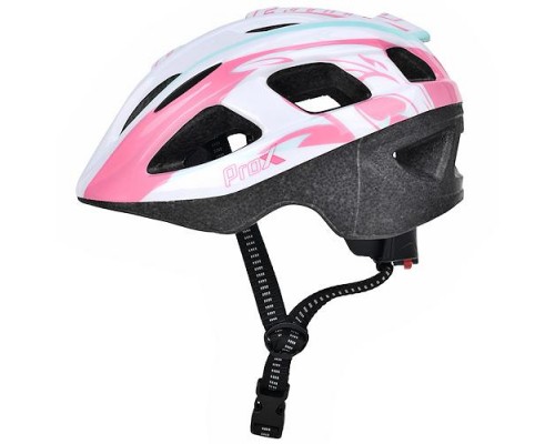 Шолом велосипедний ProX Armor, білий з рожевим (A-KO-0156)