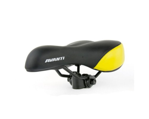 Сідло Avanti AVY-6690 чорний/жовтий (6690-black-yellow)