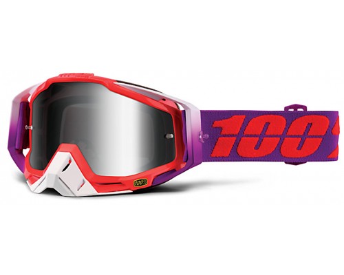 Маска мотокросова Racecraft 100% MX Goggle червоний/фіолетовий (st-002)