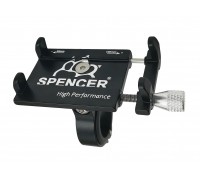 Велосипедний тримач Spencer для телефону 3.2 - 6.5" ALU, чорний (WYP602)