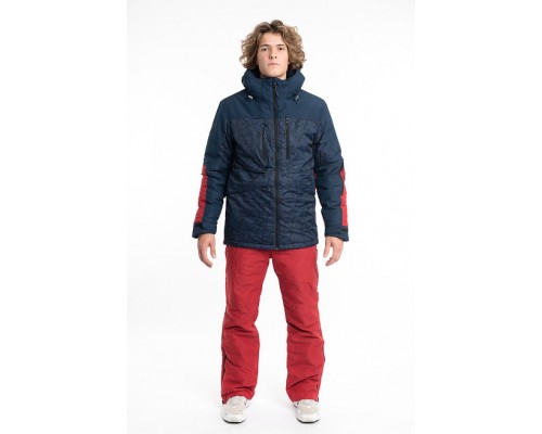 Куртка лыжная мужская Just Play Quant синый з червоним (B1350-red)