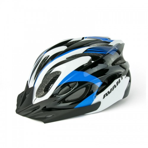 Шолом велосипедний Avanti AVH-001 чорний/білий/синій (avh-001-blue)