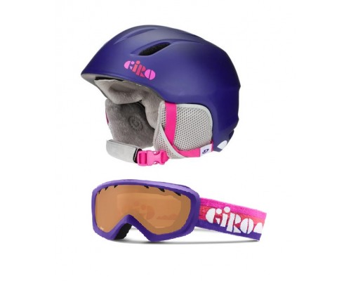 Гірськолижний шолом Giro Launch + маска Giro Chico фіолетовий  (launch-purple)
