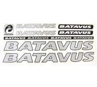 Наклейка Batavus на раму велосипеда, сірий (NAK039)