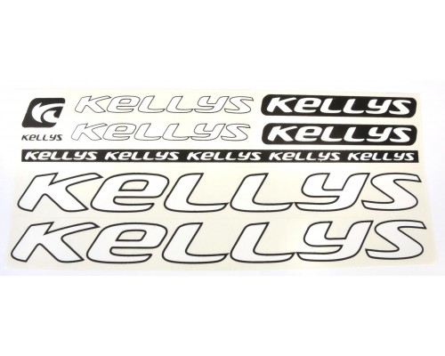 Наклейка Kellys на раму велосипеда, білий (NAK030)
