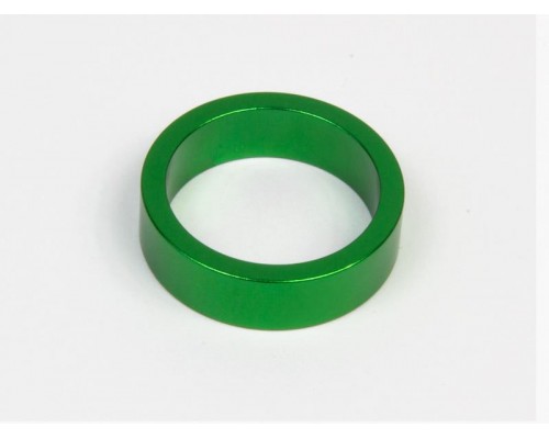 Кільце на рульову колонку Alu 28,6 - 36 10 мм. зелений (KIE622)