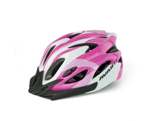 Шолом велосипедний Avanti AVH-001 чорний/білий/розовий (AVH-001-pink)