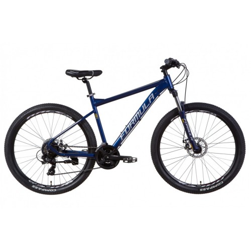 Велосипед AL 27.5" FORMULA F-1 DD рама 15,5" синій/сріблястий/жовтий (OPS-FR-27.5-104)