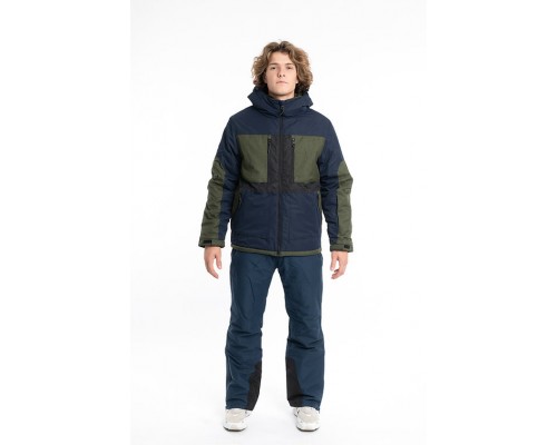Куртка лыжная мужская Just Play синій з хакі (B1352-army)