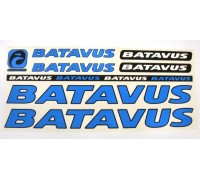 Наклейка Batavus на раму велосипеда, синій (NAK043)