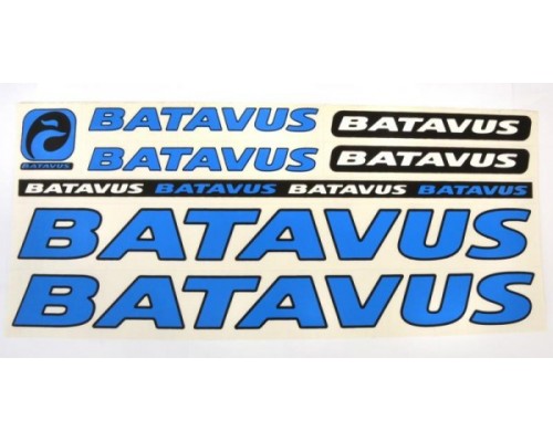 Наклейка Batavus на раму велосипеда, синій (NAK043)