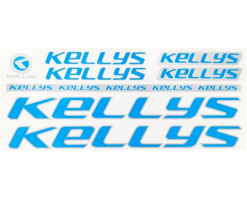 Наклейка Kellys на раму велосипеда, блакитний (NAK051)