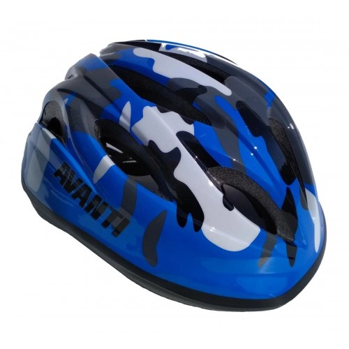 Шолом велосипедний дитячий Avanti AVKHM-021 чорно / біло / синій (AVKHM-021-blue)